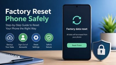 Factory reset a phone safely