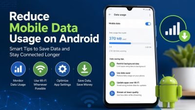 Reduce mobile data usage on Android