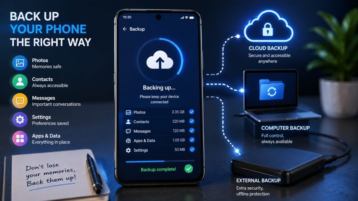 Back up your phone properly